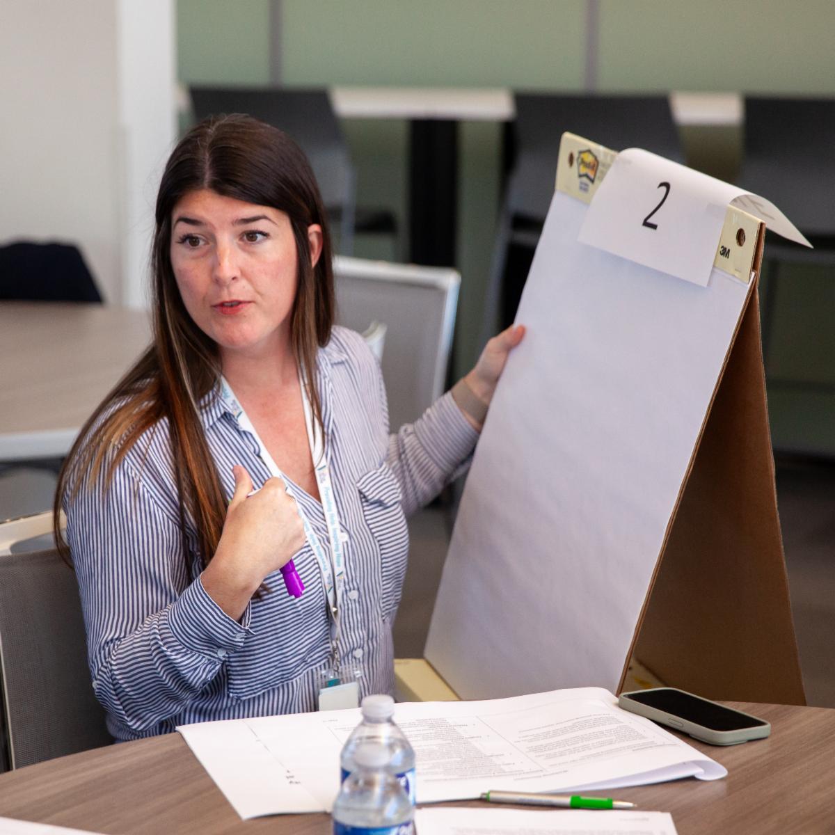 Woman writing